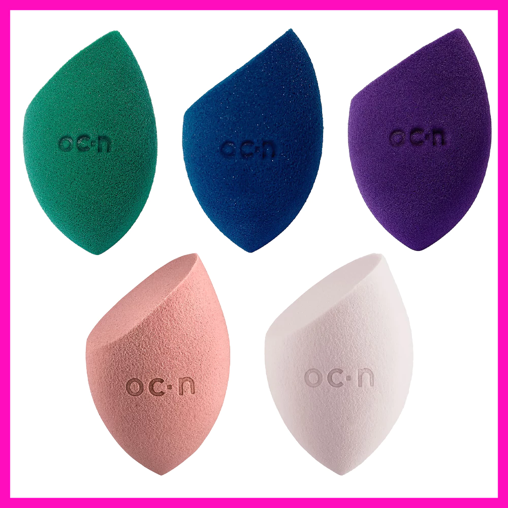 Océane Purple Esponja de Maquiagem Flat Blend (Use seca ou molhada para a maquiagem dos seus sonhos)