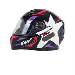 CAPACETE FW3 GTX STAR LILAS/ROSA