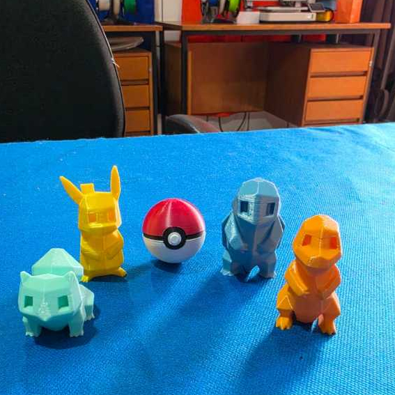 Kit Pokémon pixel - Low Poly