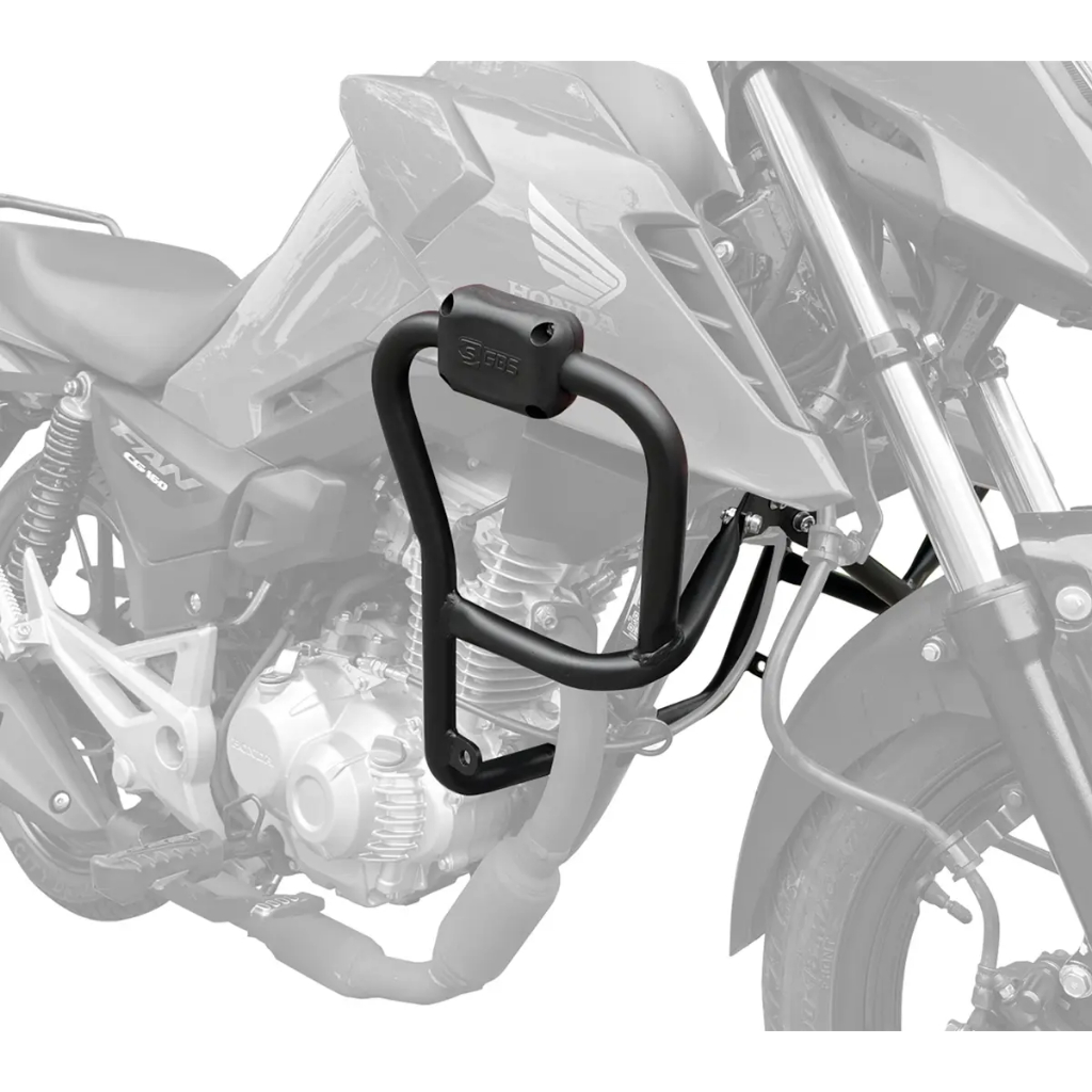 Protetor Carenagem Motor Cg 160 Titan Fan Start 2025 2026 C/ Pedaleira Mata Cachorro Gbs