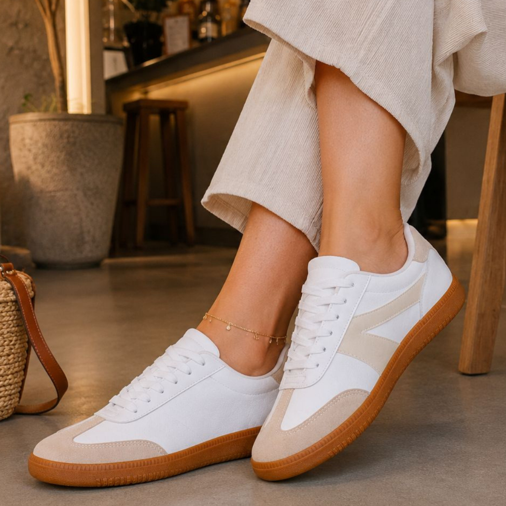 Tênis Branco Feminino Super Confortável Casual Despojado Uso Diário Trabalho Urbano Envio Imediato