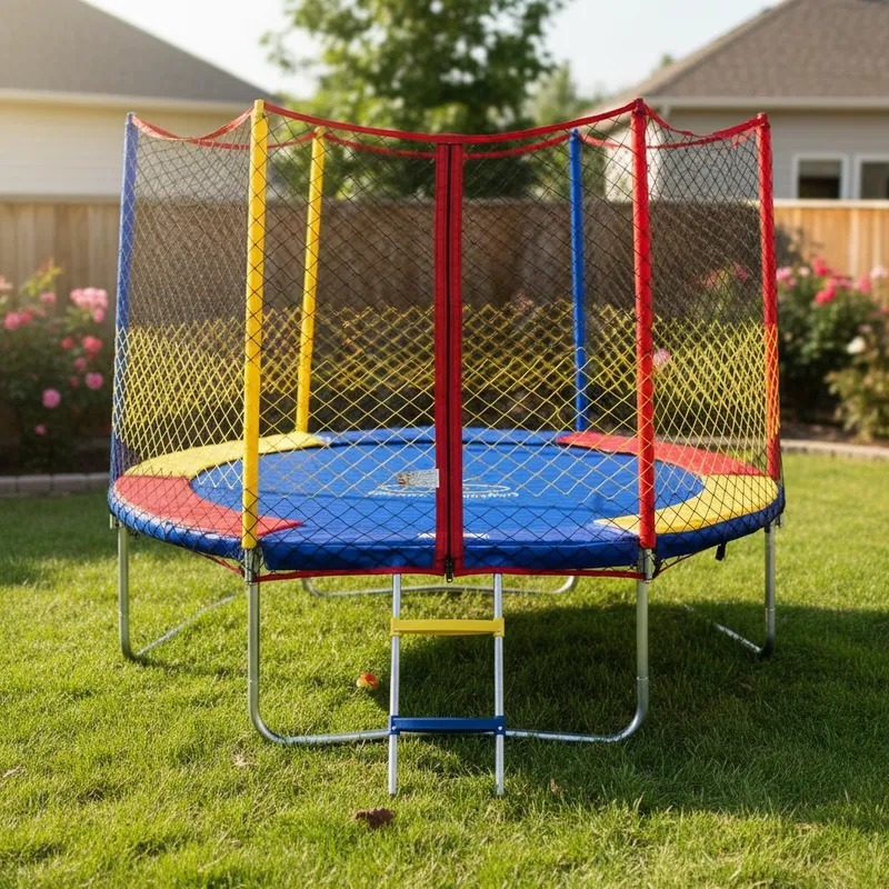 Cama Elástica Pula Pula 2,00m Henri Trampolim  Infantil Completa Com Rede Escada Reforçada