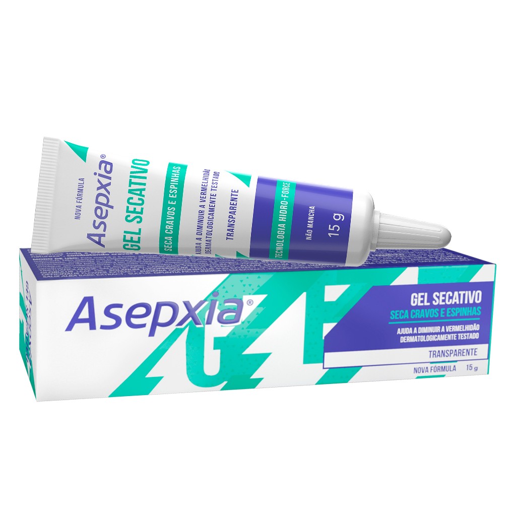 Gel Secativo Asepxia Antiacne 15g - Seca Cravos e Espinhas
