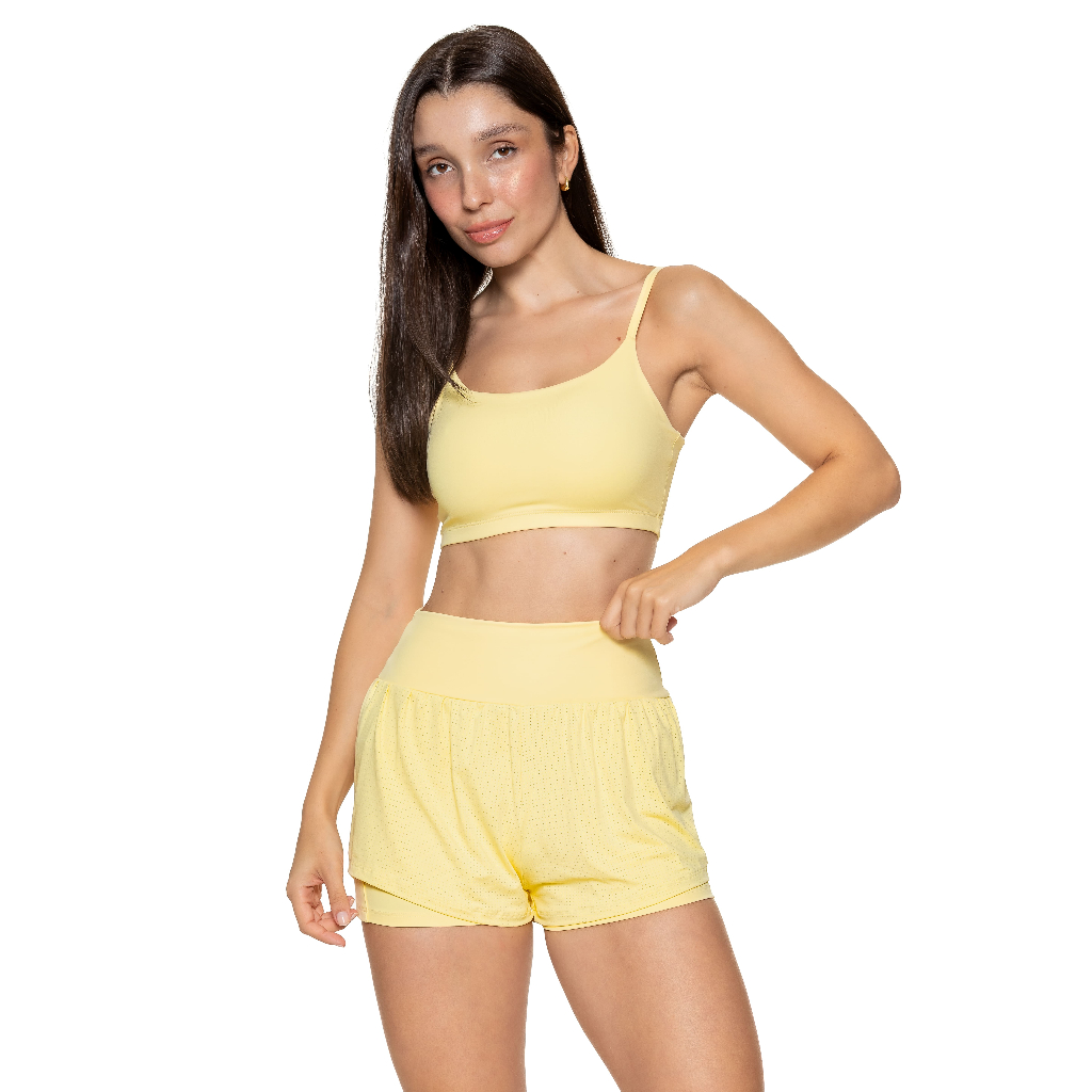Conjunto Short 2 em 1 Top Alça Fina