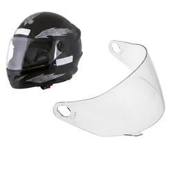 Viseira Cristal Para Capacete New Liberty 4 Four Tork R8 Taurus Joy 23 Rs Polivisor