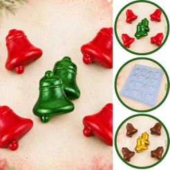 1~10 Forma Simples Sino Pequeno 163 (i3) em Acetato BWB Para Bombom e Doces Para Natal e Festas Natalinas. (CHOOCO)