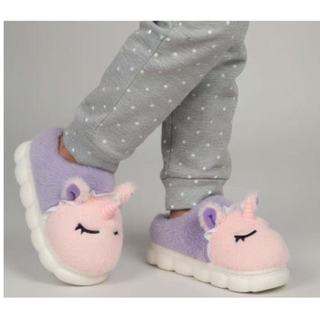 Pantufa de UNICORNIO adolescentes e infantil, super macio com o solado antiderrapante/PTF06-140