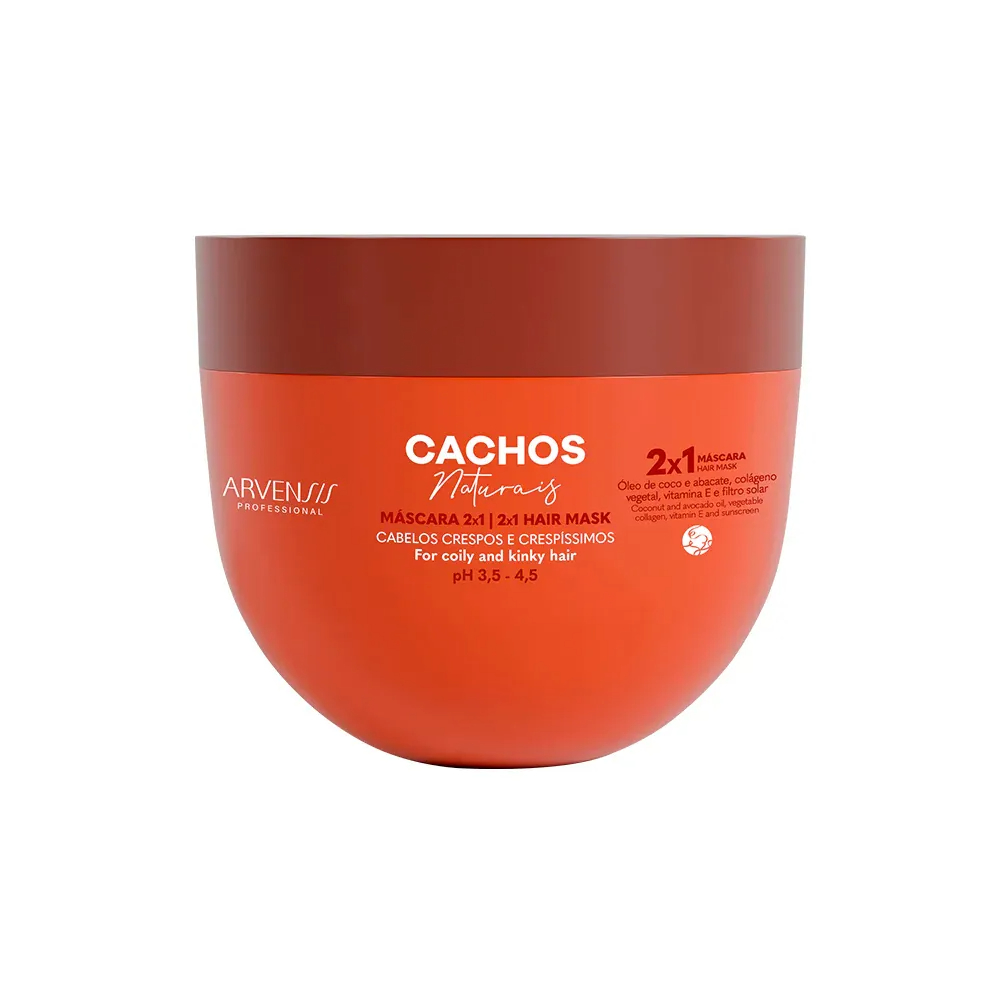 Máscara Capilar Cachos Naturais 2x1 Arvensis 300g