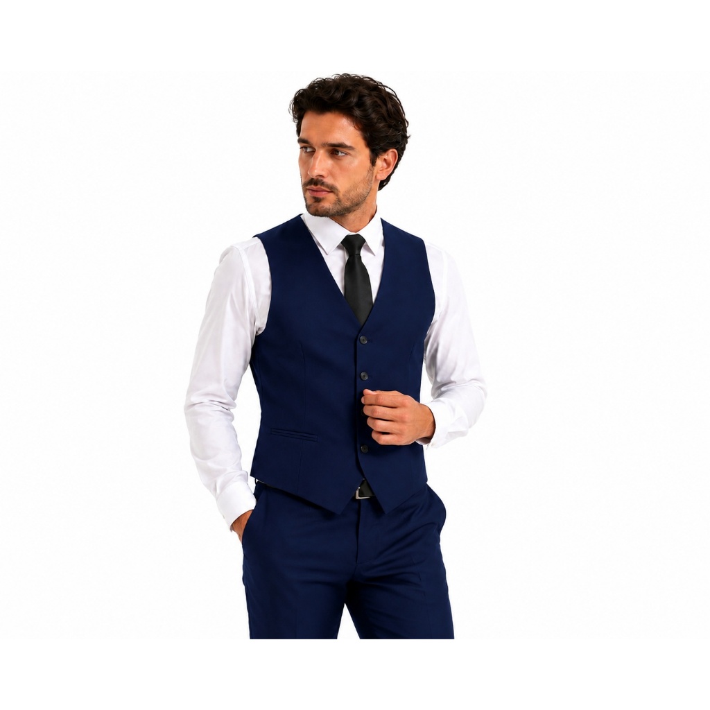 Colete Social Masculino Slim Oxford Premium | Ajustável Elegante em Várias Cores Disponíveis