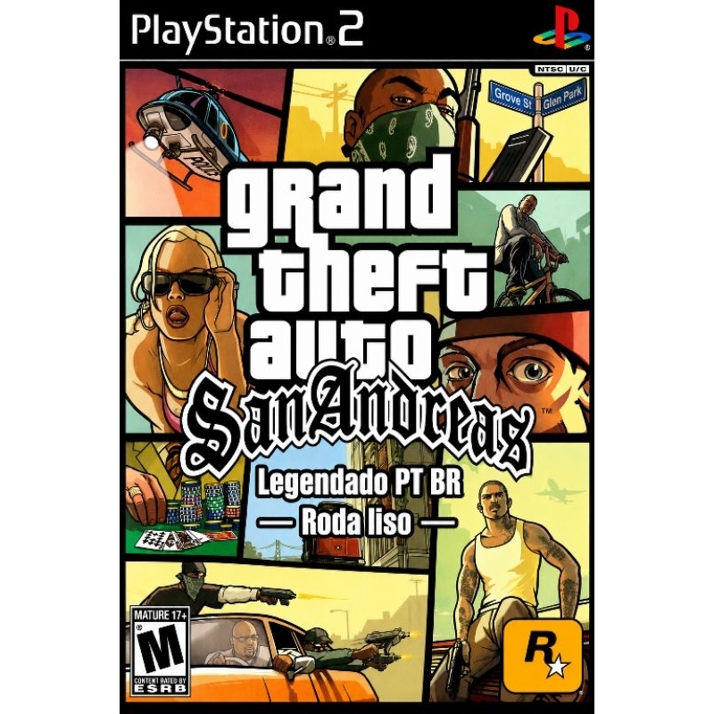 Grand Theft Auto GTA San Andreas - Legendado PT-BR - Ps2 - Envio Imediato