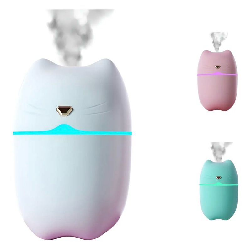 Umidificador de  gatinho Difusor Aromatizador Portatil usb led Aromatizador de ambiente Purificador De Ar Casa...