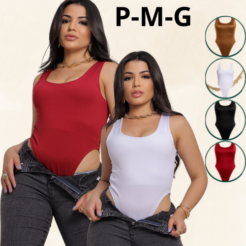 Body Bory Cavado Feminino Asa Delta Boddy Collant Moda Gringa Sensação - Suplex Premium