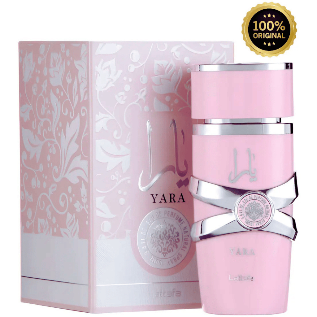 Yara Lattafa Perfume Arabe Original Feminino 100ml Eau de Parfum Alta fixação Original