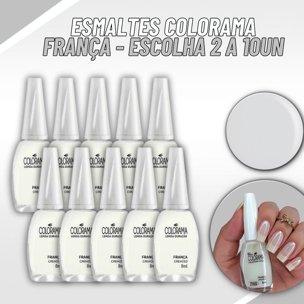 Esmaltes França Colorama Branco Cremoso Esmalte Atacado Esmalte Para Francesinha Manicure Pedicure