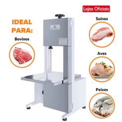 Serra Fita De Bancada Delta Grill 1027 Carne E Osso Inox 1,46m 1/3CV Bivolt Profissional