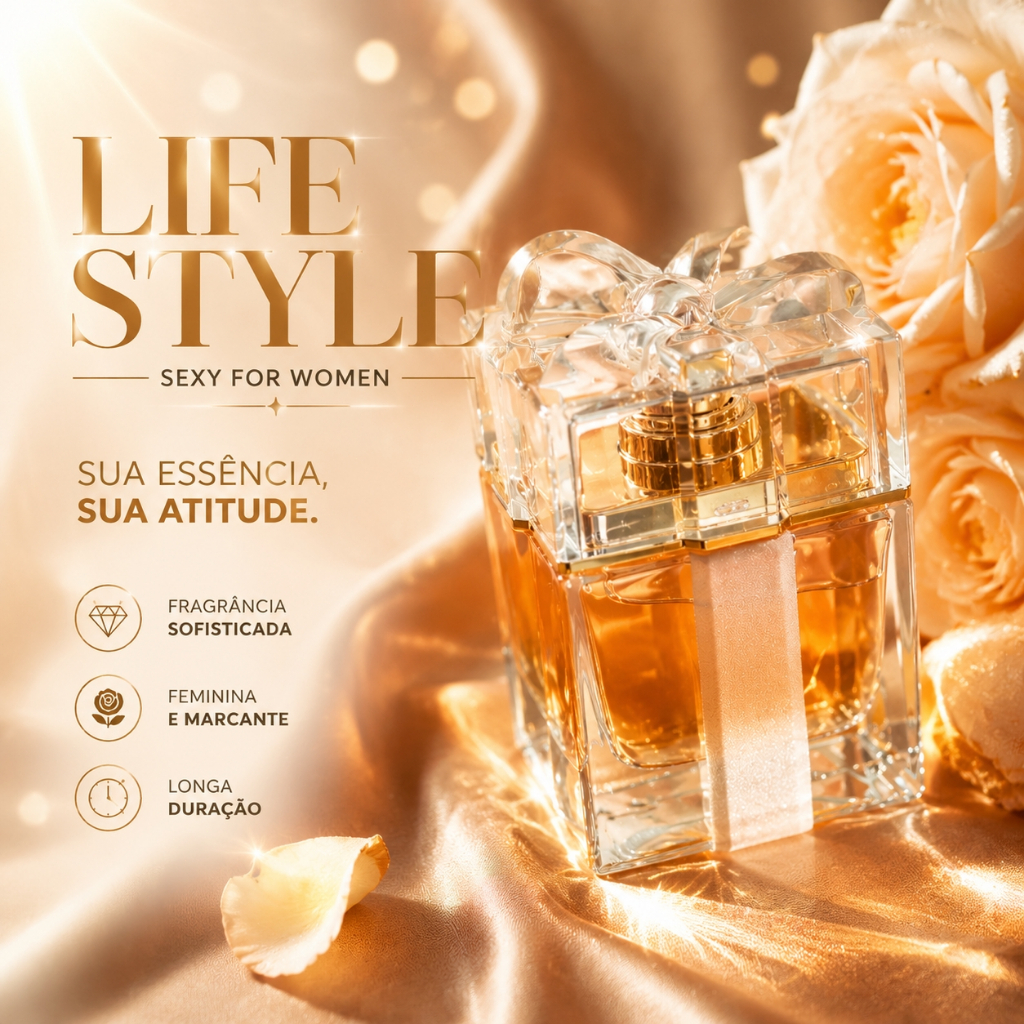 Perfume LONKOOM A Wish 100ml - EDP Feminino Premium - Floral Envolvente e Longa Duração - Mais Vendido