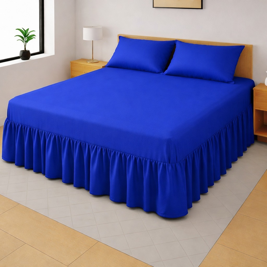 Colcha Super King Lisa com Babado – Elegância e Conforto para seu Quarto