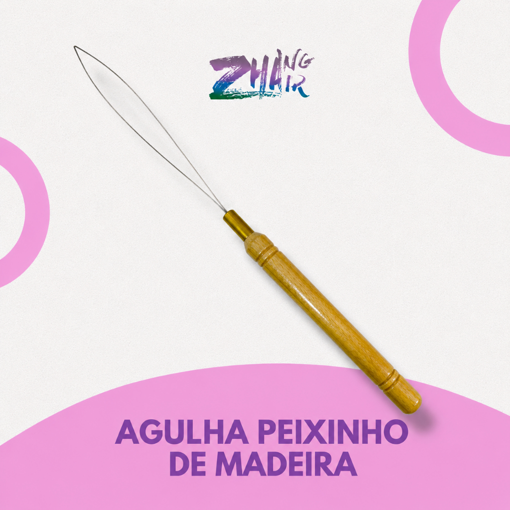 Agulha Peixinho Para Mega Hair – Aplicador Profissional Microlink e Alongamento