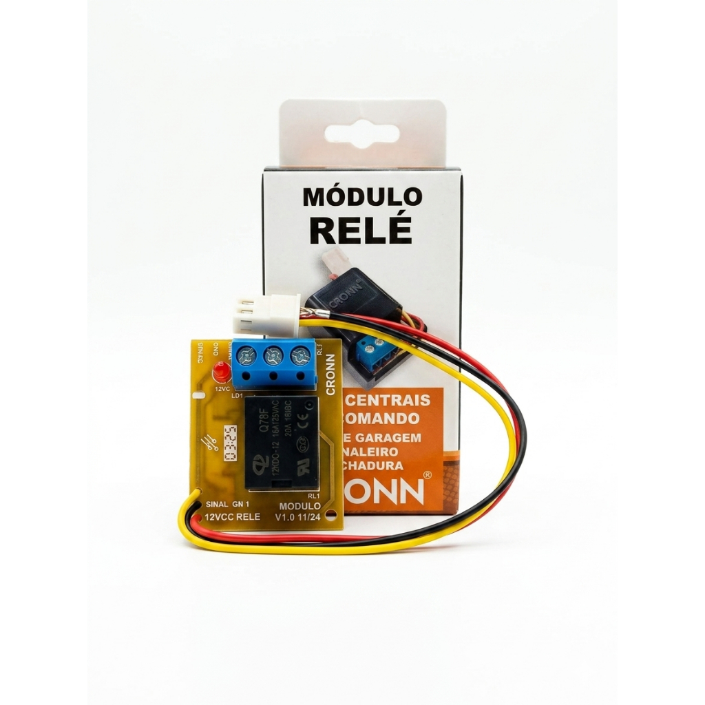 Modulo Rele Ppa FacilityTrava Sinaleiro Motor De Portão Eletrônico Cronn