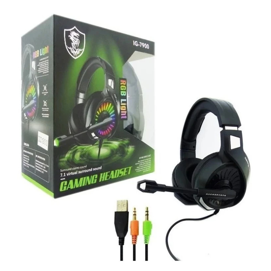 headset Headphone Fone de ouvido gamer com microfone para PC jogos Computador