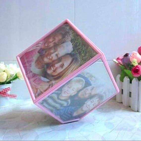 Foto Cubo Giratório Em Acrilico Para 6 Fotos 10x10
