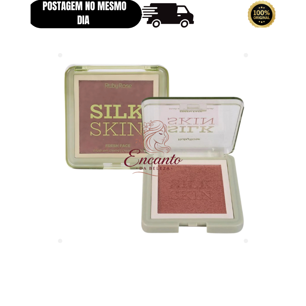 Ruby Rose Blush em Creme Fresh Face Silk Skin HB-F1000