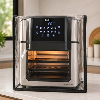 Capa Para Air Fryer Oven 12Lt a 16Lt Todas as Marcas Transparente PVC Impermeável Grosso