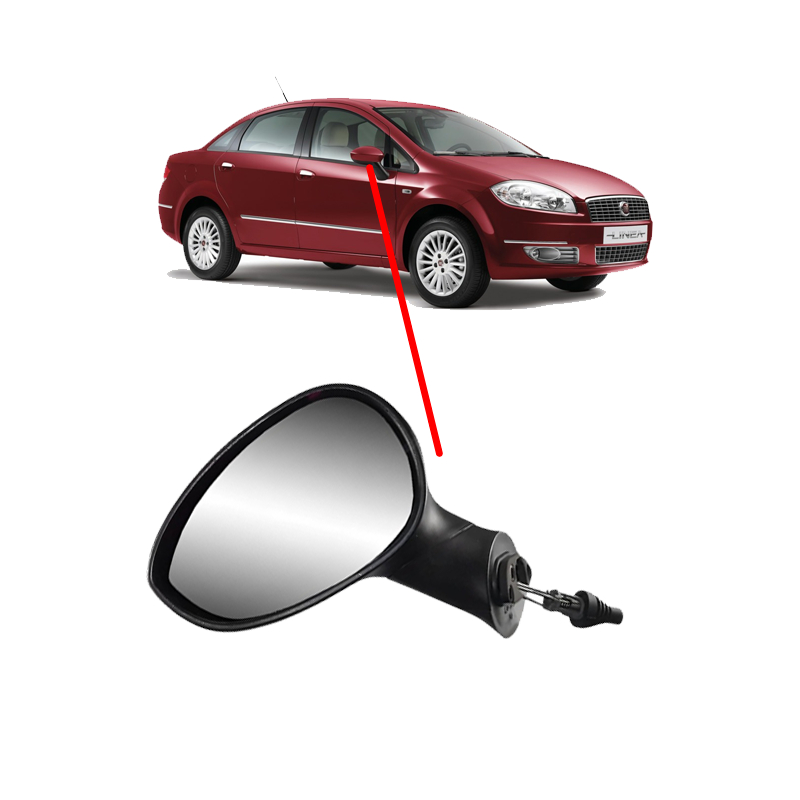 RETROVISOR DIREITO FIAT PUNTO / LINEA 07/13, FIAT 500 09/ - COM CONTROLE