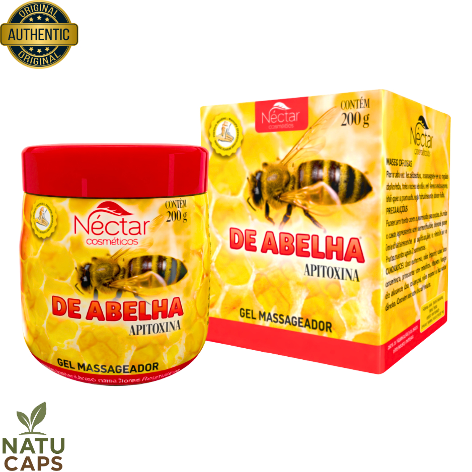 Kit 12 Gel Massageador Abelha Néctar Pote 200ml