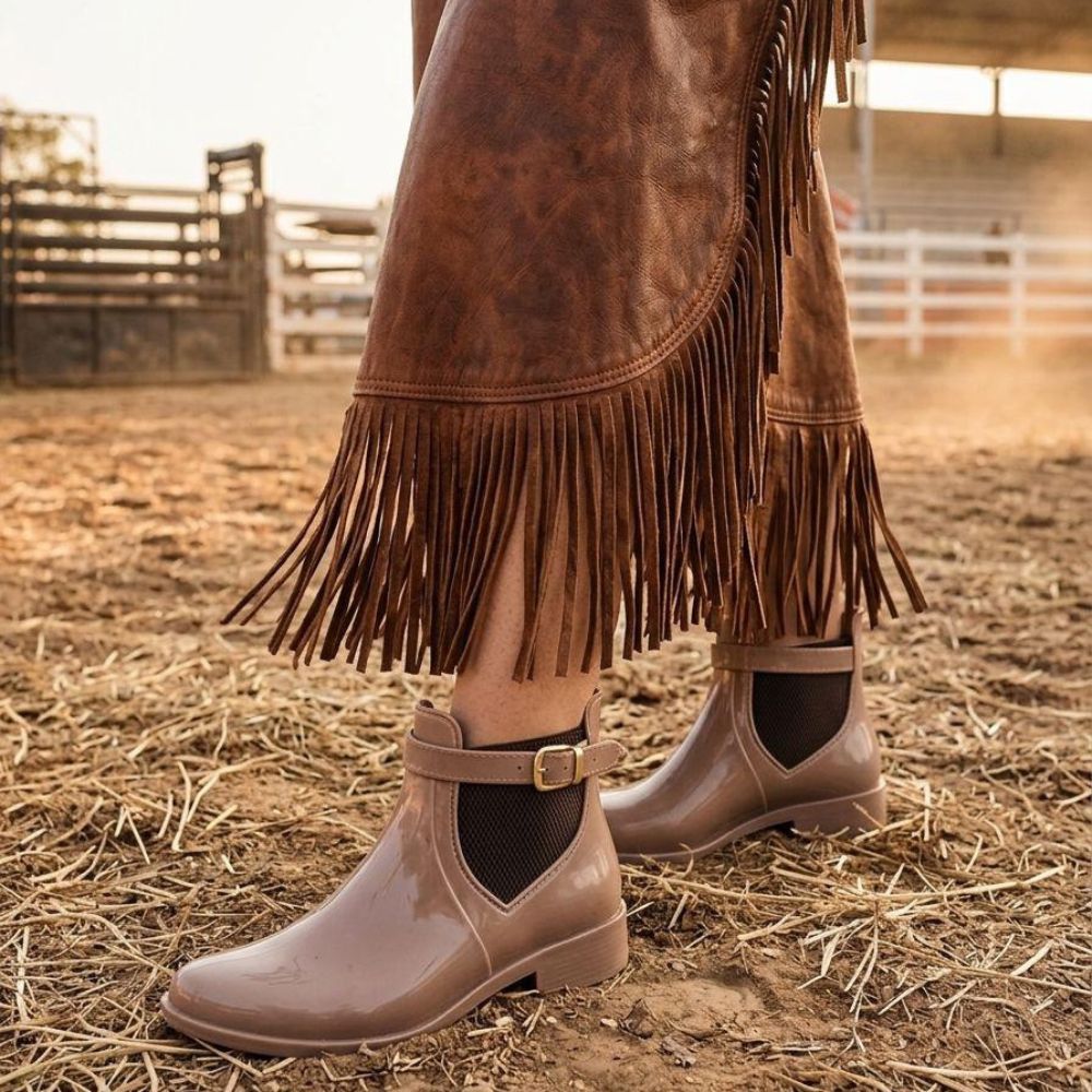 Bota Feminina Galocha Confortável Impermeável Frio Chuva