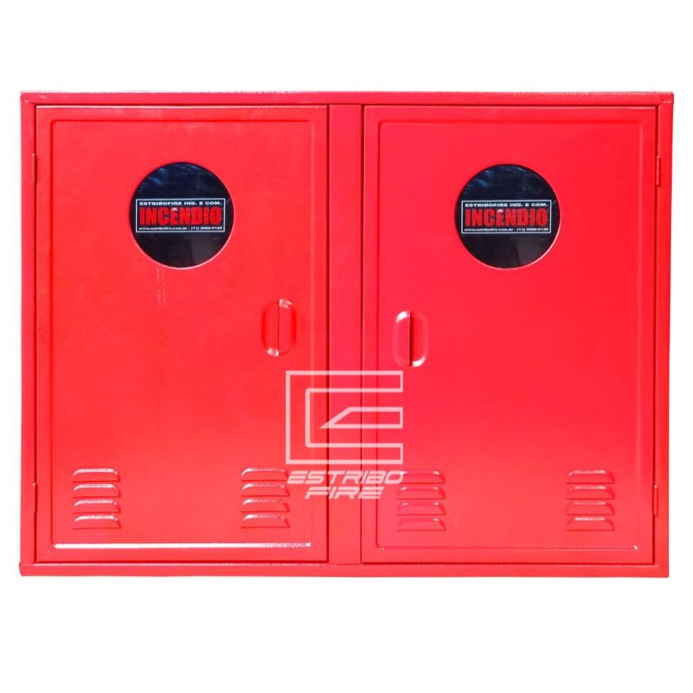 Abrigo gabinete porta dupla para mangueira de incendio 90x120x17 ou 30 EstriboFire original
