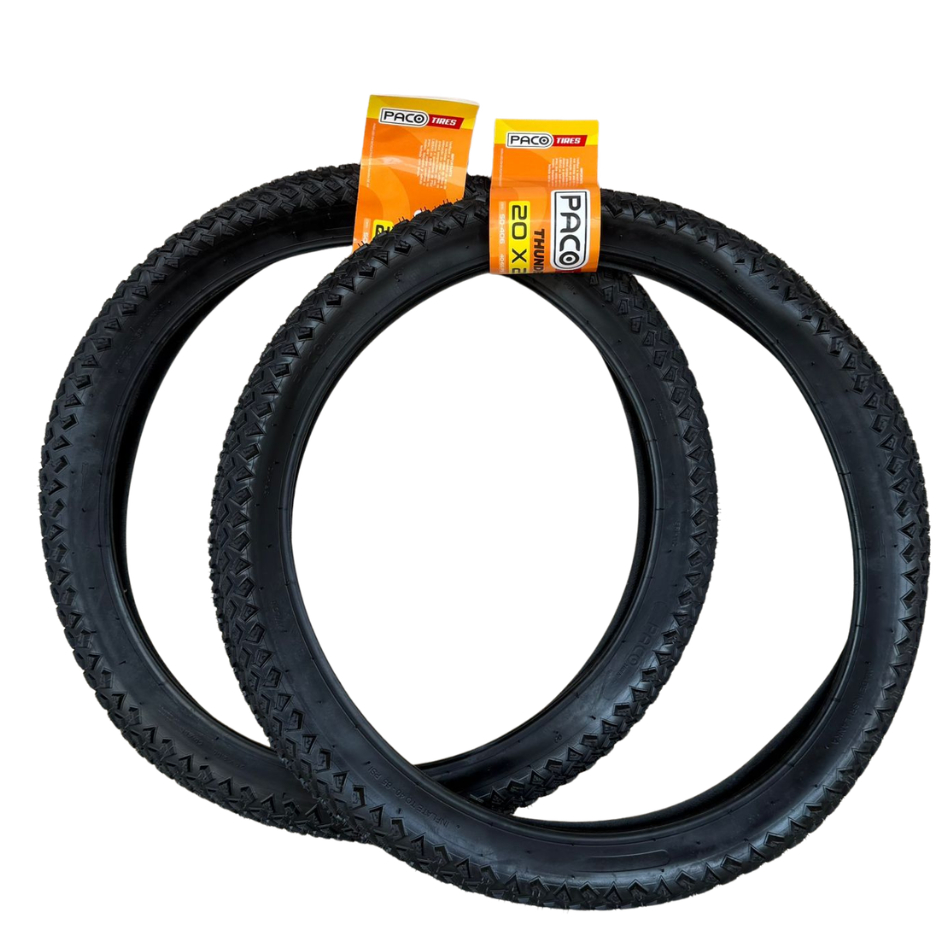 Pneu Aro 20x2.00 Paco Thunder para Bicicleta Bike Aro 20 Infantil Cross Mtb Montadinha Grau
