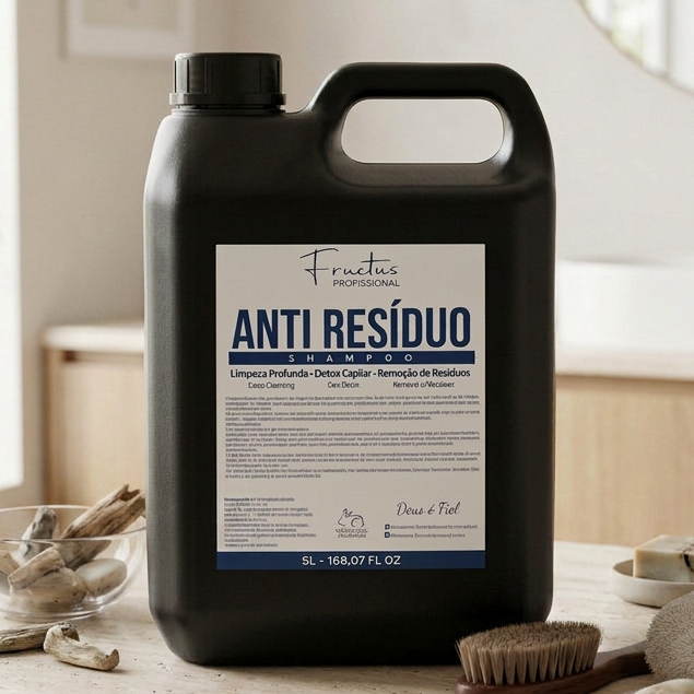 Shampoo Fructus Profissional Anti-Resíduo Salão Lavatório Galão 5L