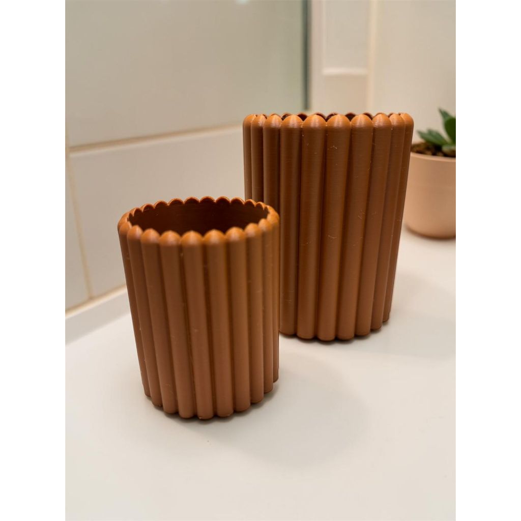 Kit com 2 Organizadores Para Banheiro Escovas de Dente e Pincéis de Maquiagem
