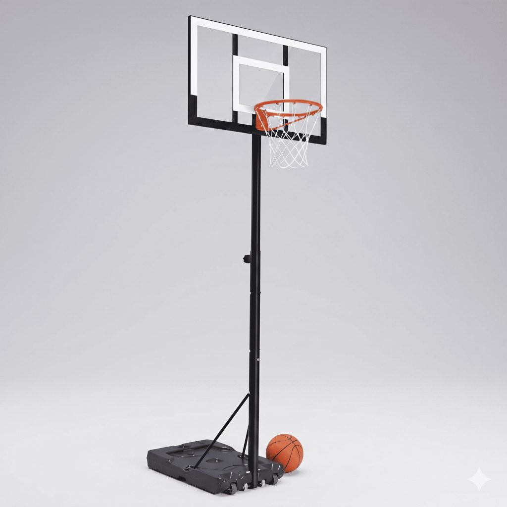 Tabela De Basquete Suporte Chão Aro Resistente Regulável