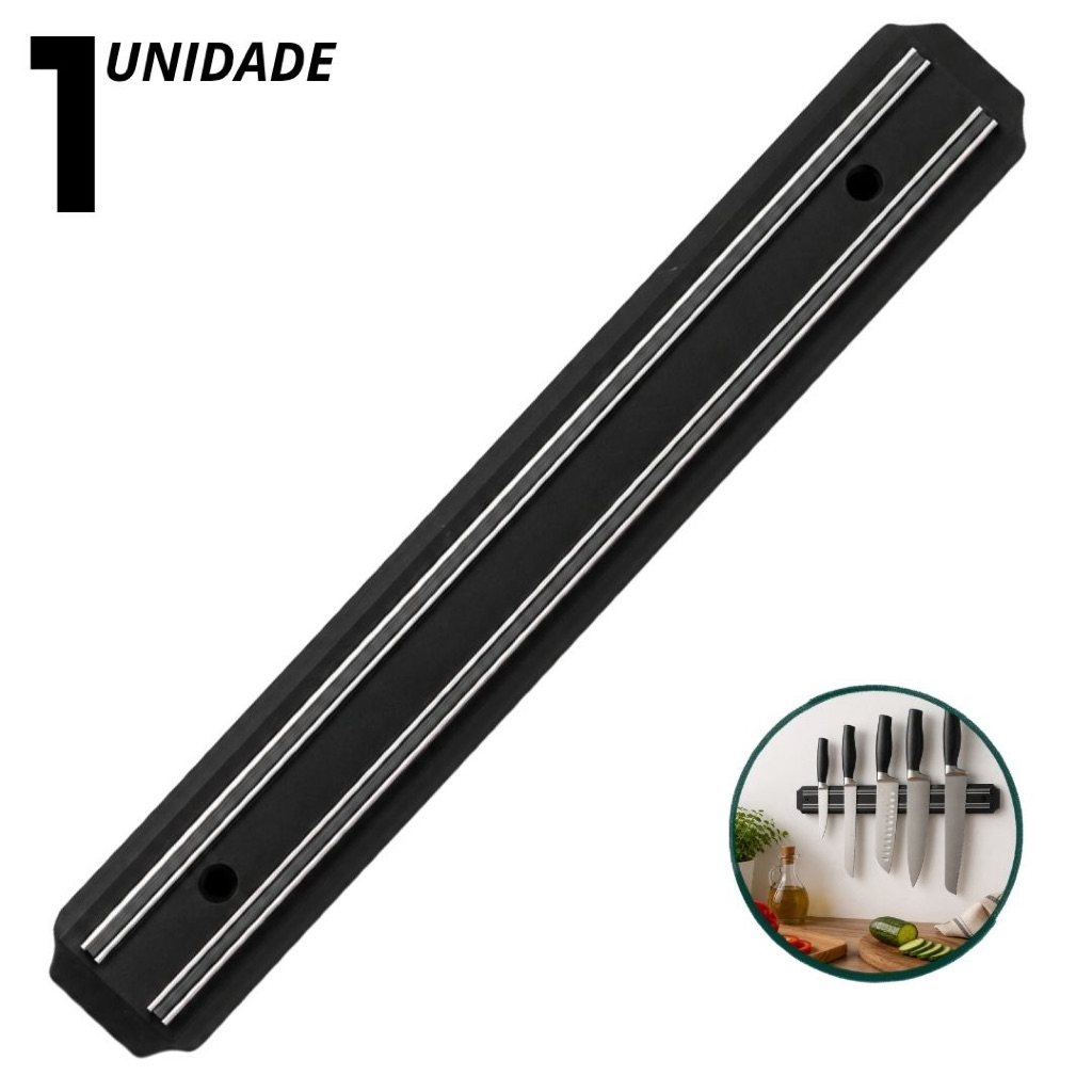 Barra Magnetica 50cm Suporte Para Facas Cozinha Bancada