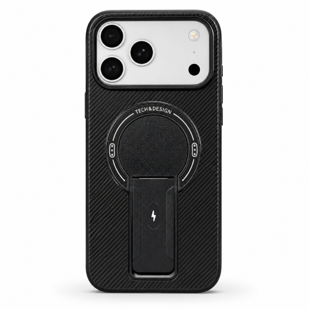 Capa Capinha Case Magnética Magsafe com Suporte Para/ iphone13/14/15/16/17/17 pro max/17 air/16e/17e