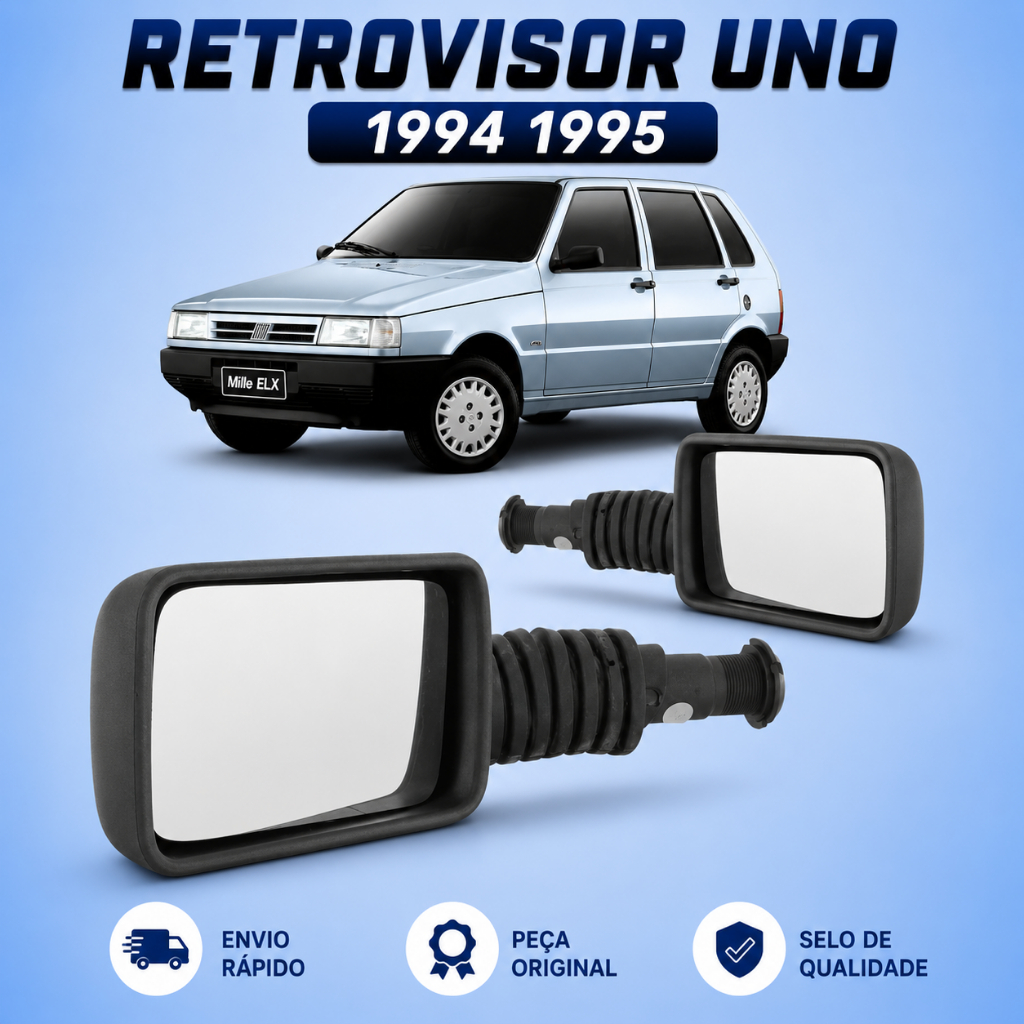 Retrovisor Uno 1994 1995 Fixo