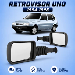 Retrovisor Uno 1994 1995 Fixo