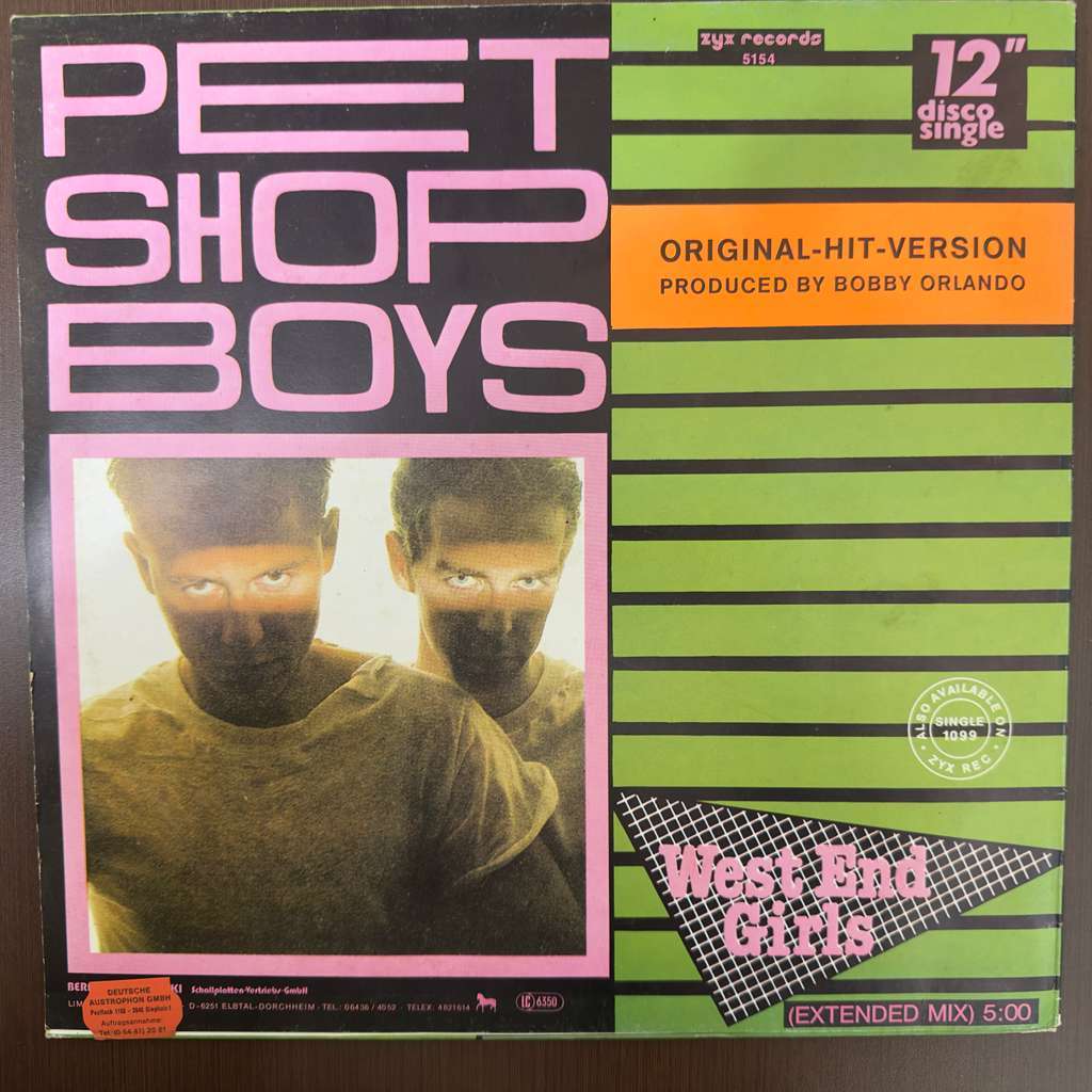 Pet Shop Boys – West End Gir - Vinil, 12", 45 RPM, Maxi-Single - Bobby Orlando