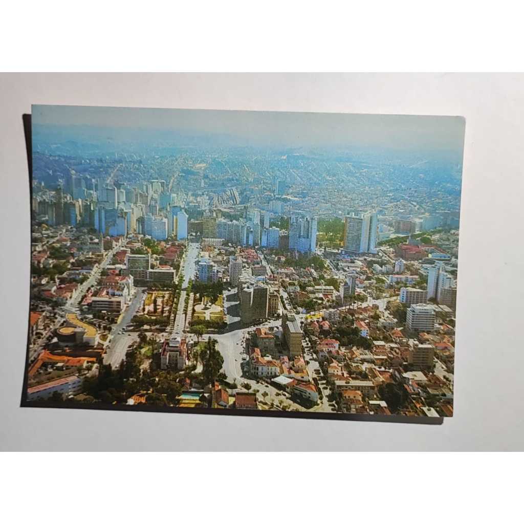 Cartão Postal Belo Horizonte MG Vista Aérea 1973 Palácio e Praça da Liberdade
