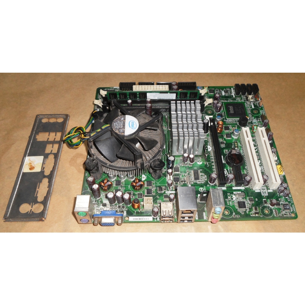 Placa Mãe Intel DG31 PR + Processador Pentium Dual Core E5400 Socket 775 de 2.70 Ghz + espelho + 2GB de Memoria