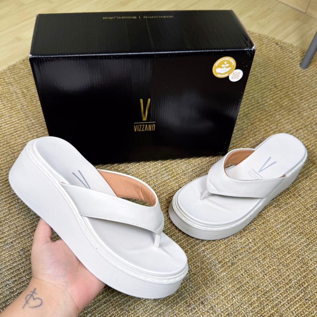 Tamanco Sandália Feminino Vizzano Plataforma Leve Confortável Acolchoado Moda Casual