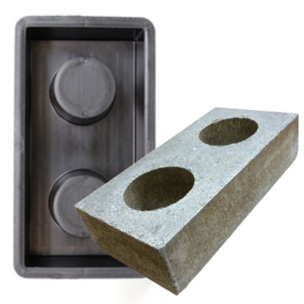 Forma Profissional para Fazer Tijolinho Vazado 2 Furos 30x15x8 Ideal para Construção Civil e Reforma