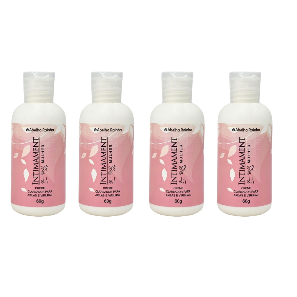 Kit 4 Creme Clareador Para Axilas e Virilhas Intimament Mulher Abelha Rainha