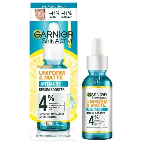Sérum Booster Garnier Skin Active Uniform e Matte Antiacne 15ml