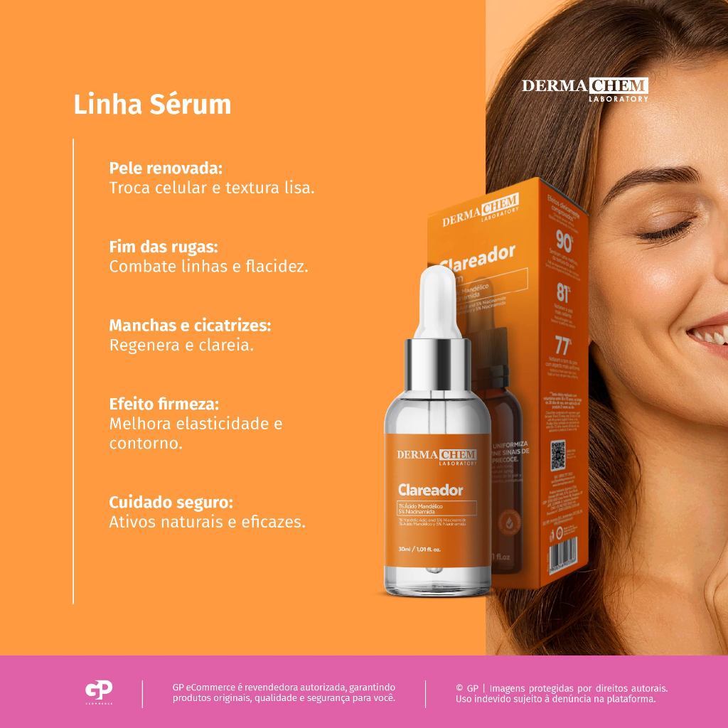 Kit 6 Sérum Clareador Clear 30ml Dermachem — imagem 2 de 2