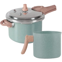 Panela de Pressão 4,2L e Fervedor 1,7L 14cm Brinox Ceramic Life Botanika com Indução 2pçs