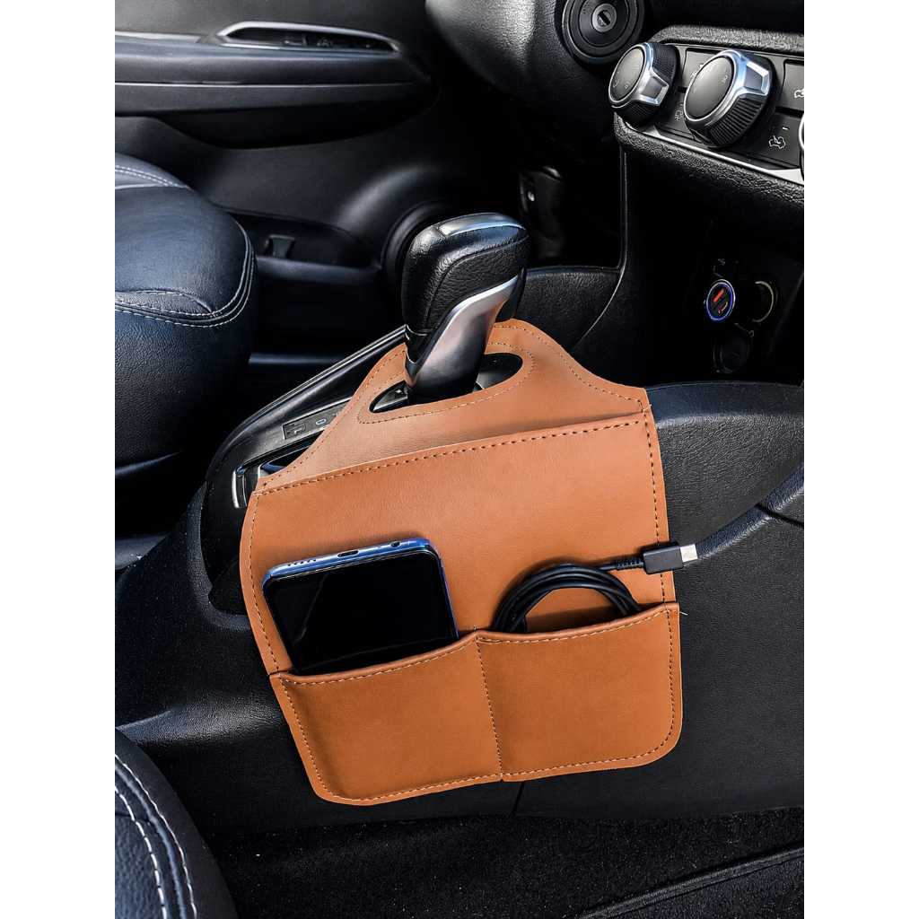 Kit Porta Lixeira Automotivo,Porta lixo para Carro/Porta celular/Porta oculos