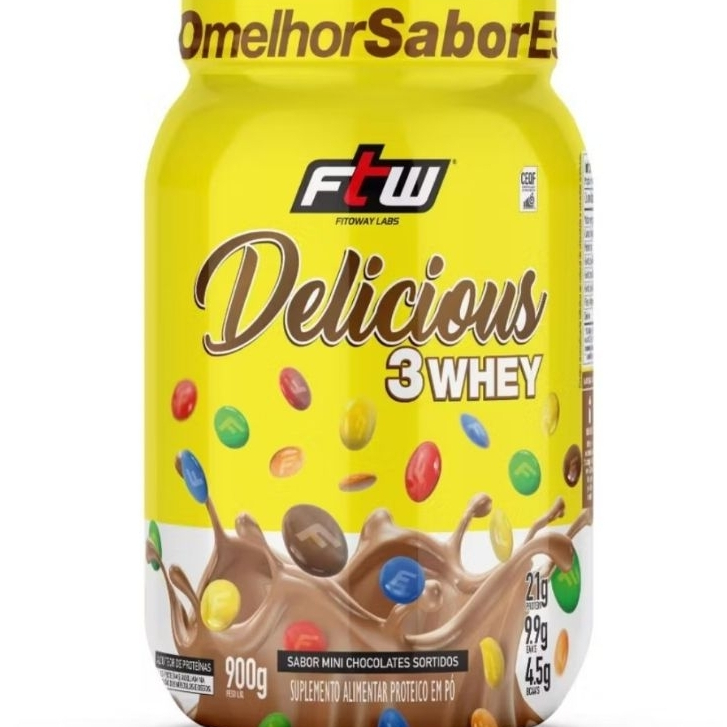 Delicious 3Whey Pote 900g - FTW Fitoway Gourmet